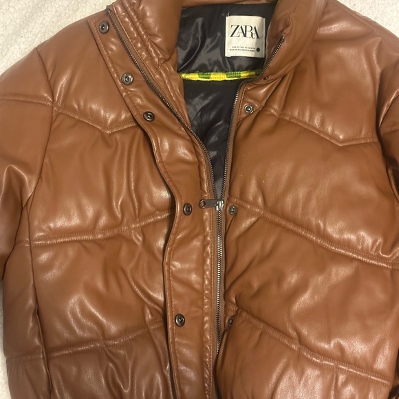 Zara Chestnut Puffer Jacket - Picture 5 of 8